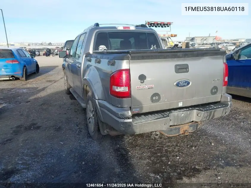1FMEU53818UA60118 2008 Ford Explorer Sport Trac Limited