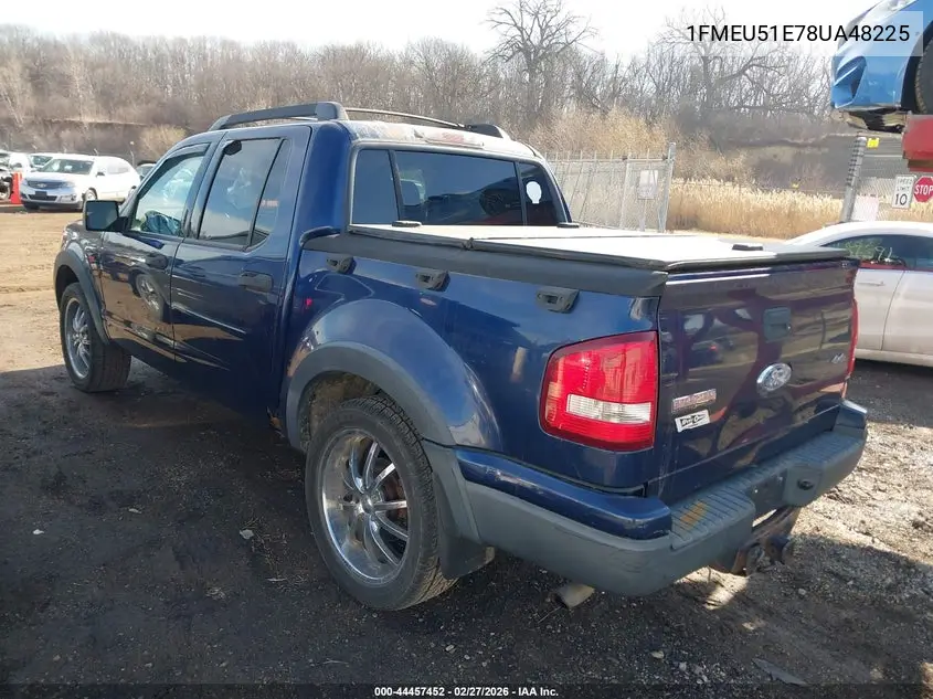 1FMEU51E78UA48225 2008 Ford Explorer Sport Trac Xlt
