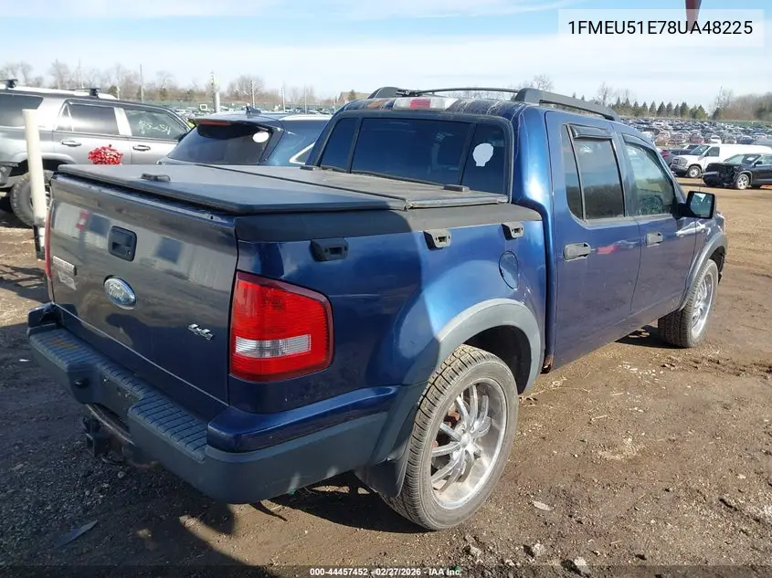 1FMEU51E78UA48225 2008 Ford Explorer Sport Trac Xlt
