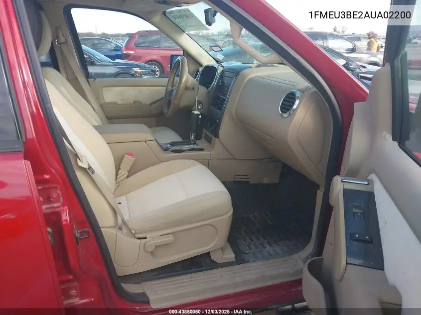1FMEU3BE2AUA02200 2010 Ford Explorer Sport Trac Xlt