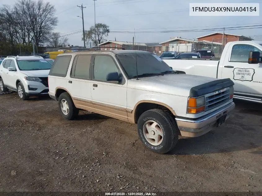 1FMDU34X9NUA04154 1992 Ford Explorer