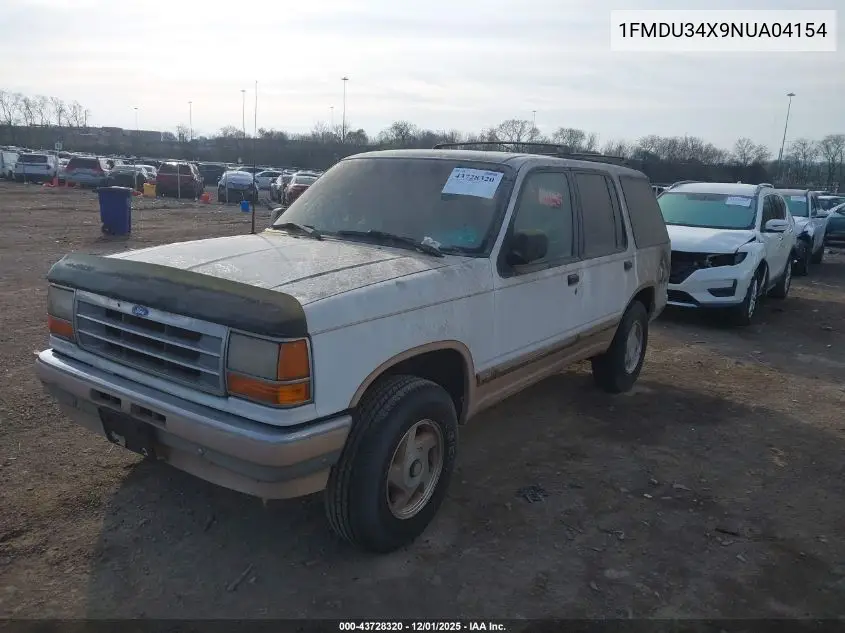 1FMDU34X9NUA04154 1992 Ford Explorer
