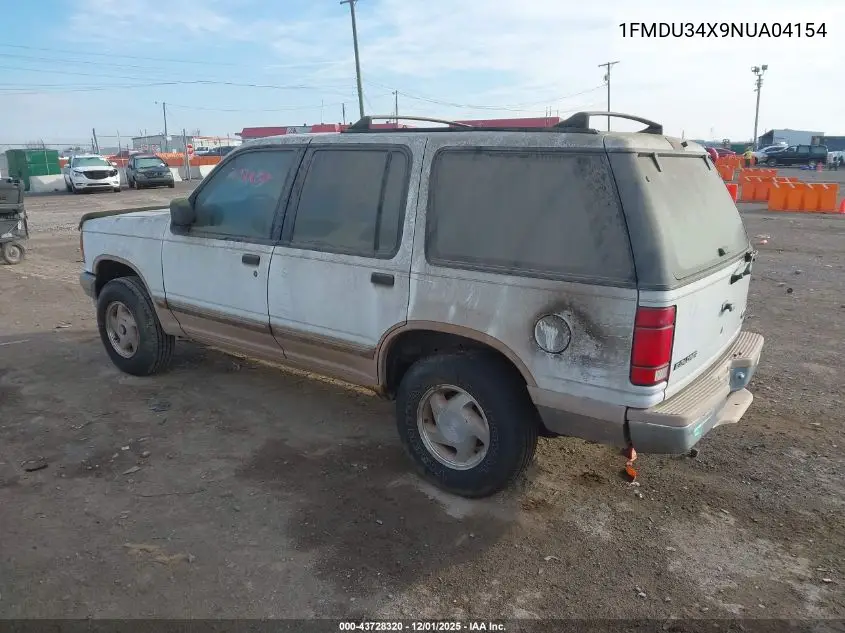 1FMDU34X9NUA04154 1992 Ford Explorer
