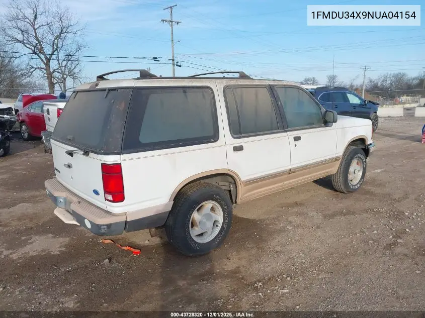 1FMDU34X9NUA04154 1992 Ford Explorer
