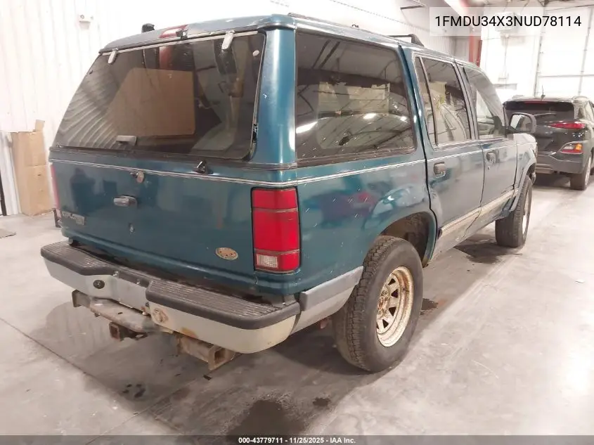 1FMDU34X3NUD78114 1992 Ford Explorer