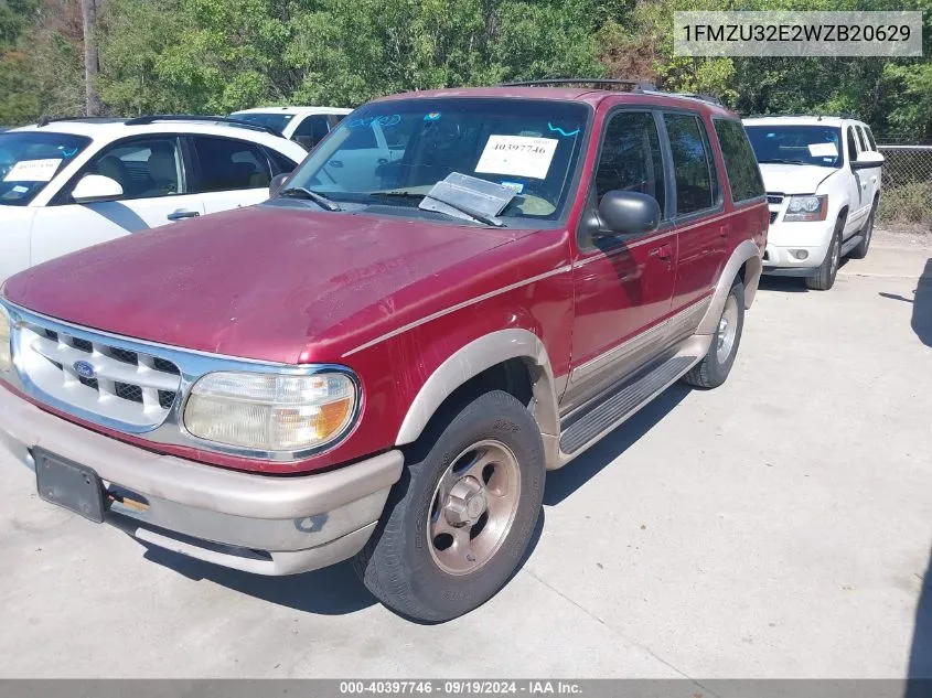 1FMZU32E2WZB20629 1998 Ford Explorer Eddie Bauer/Limited/Xl/Xlt