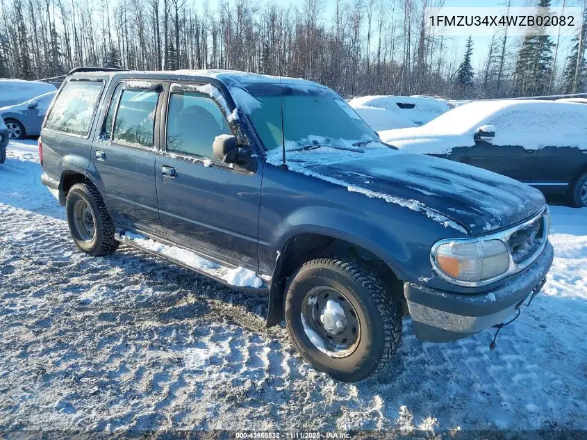 1FMZU34X4WZB02082 1998 Ford Explorer Eddie Bauer/Limited/Xl/Xlt