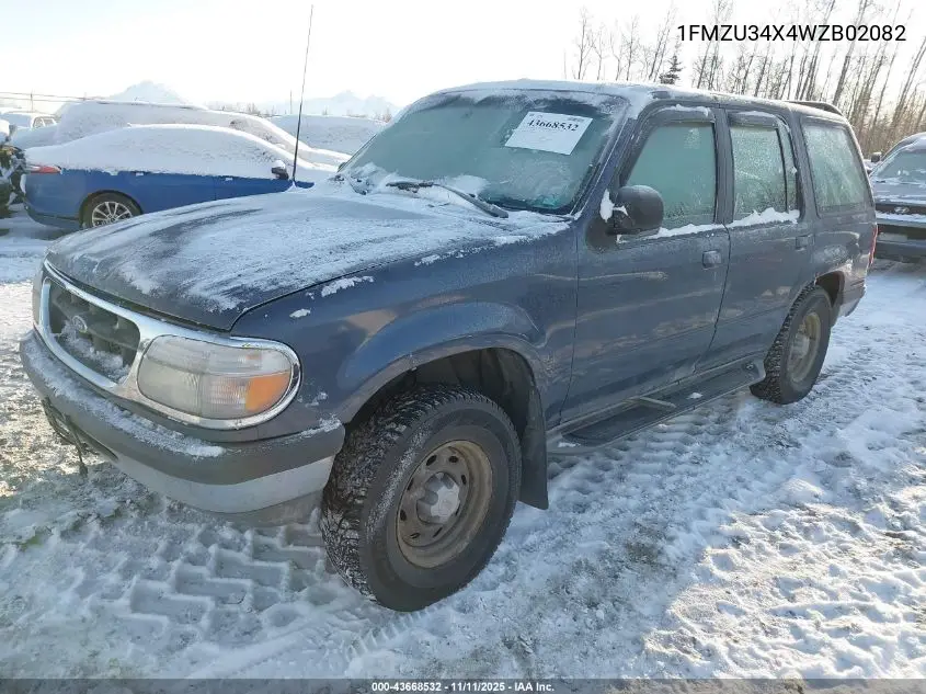 1FMZU34X4WZB02082 1998 Ford Explorer Eddie Bauer/Limited/Xl/Xlt
