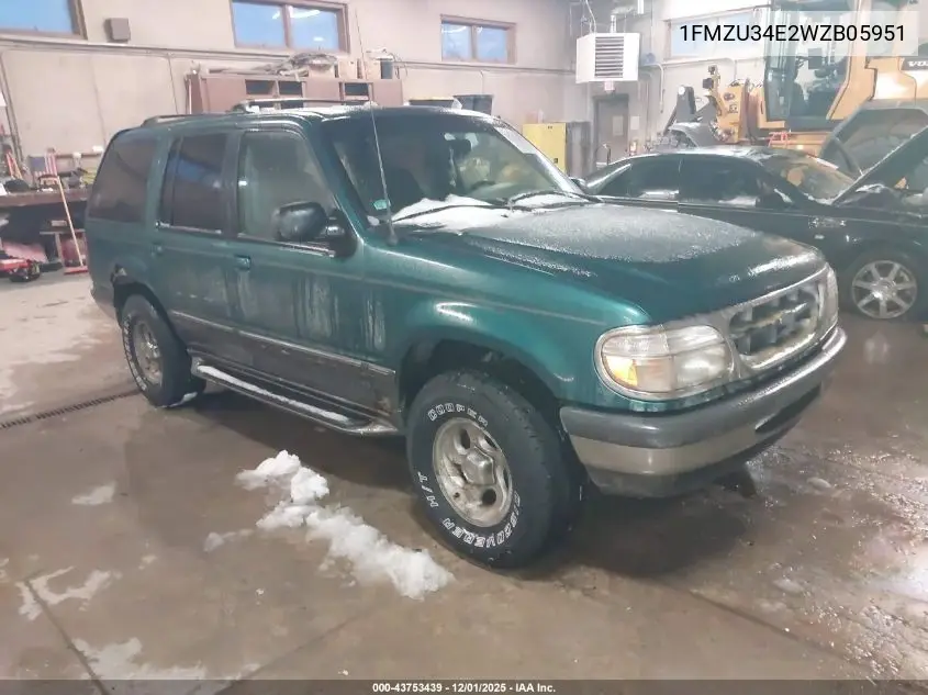 1FMZU34E2WZB05951 1998 Ford Explorer Eddie Bauer/Limited/Xl/Xlt