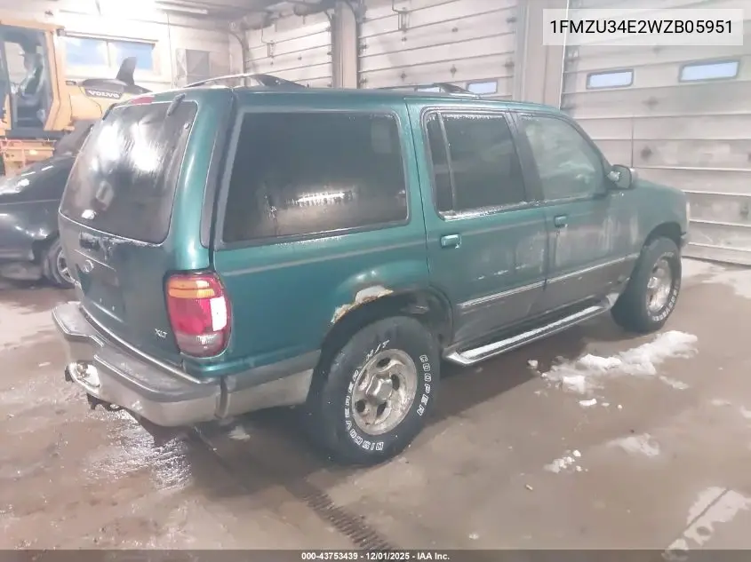 1FMZU34E2WZB05951 1998 Ford Explorer Eddie Bauer/Limited/Xl/Xlt