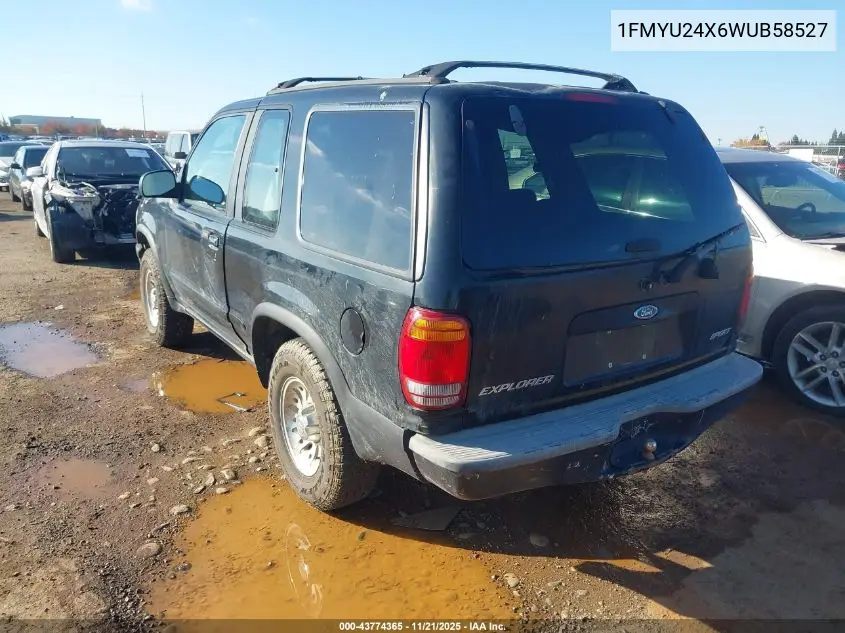 1FMYU24X6WUB58527 1998 Ford Explorer Sport