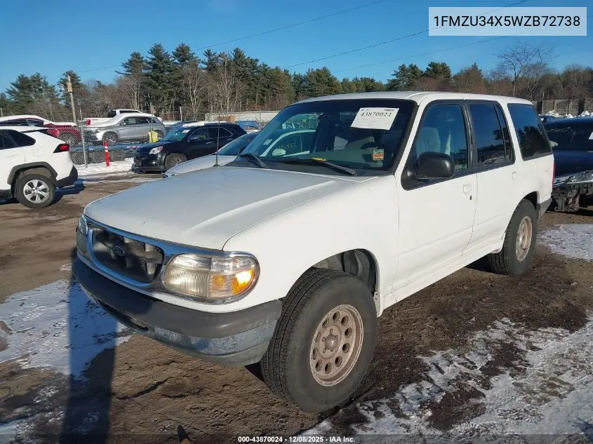 1FMZU34X5WZB72738 1998 Ford Explorer Eddie Bauer/Limited/Xl/Xlt