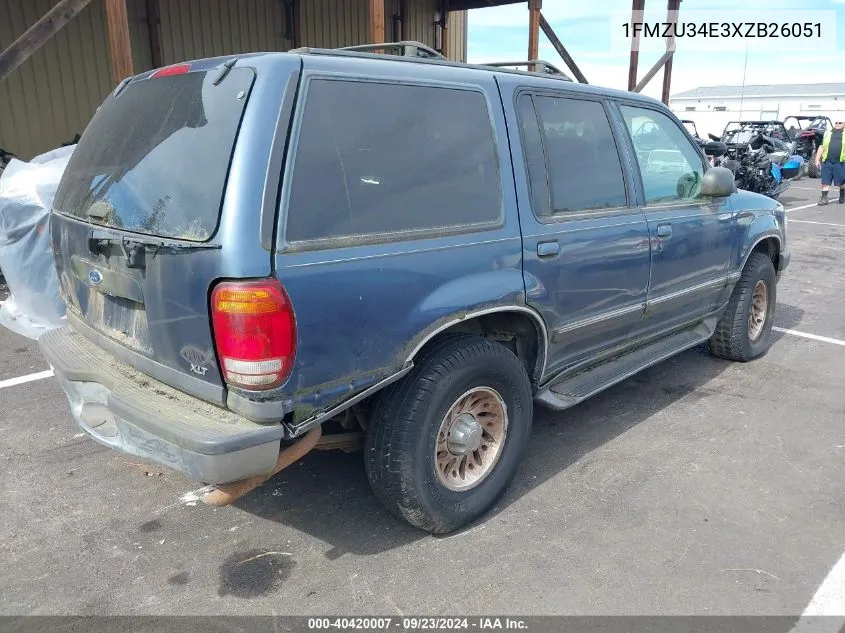 1FMZU34E3XZB26051 1999 Ford Explorer Eddie Bauer/Limited/Xlt