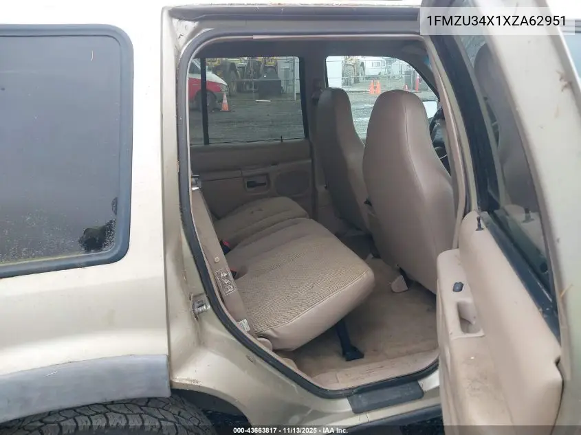 1FMZU34X1XZA62951 1999 Ford Explorer Xl/Xlt