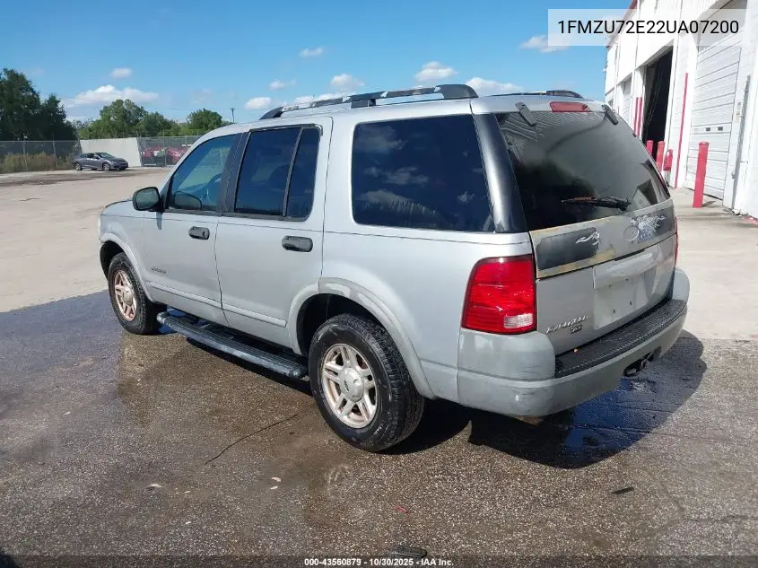 1FMZU72E22UA07200 2002 Ford Explorer Xls