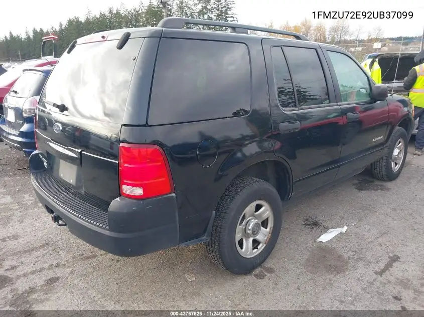 1FMZU72E92UB37099 2002 Ford Explorer Xls