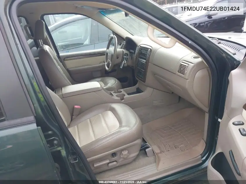 1FMDU74E22UB01424 2002 Ford Explorer Eddie Bauer