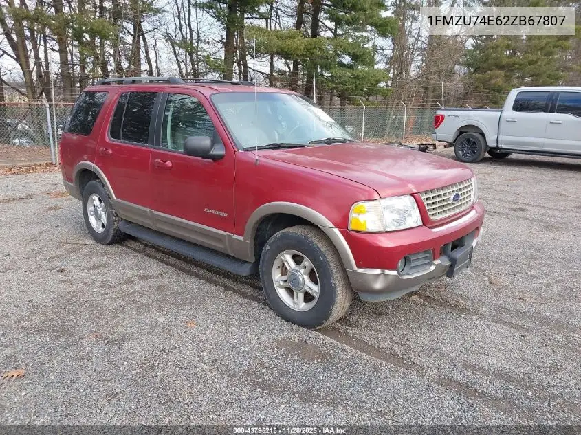1FMZU74E62ZB67807 2002 Ford Explorer Eddie Bauer