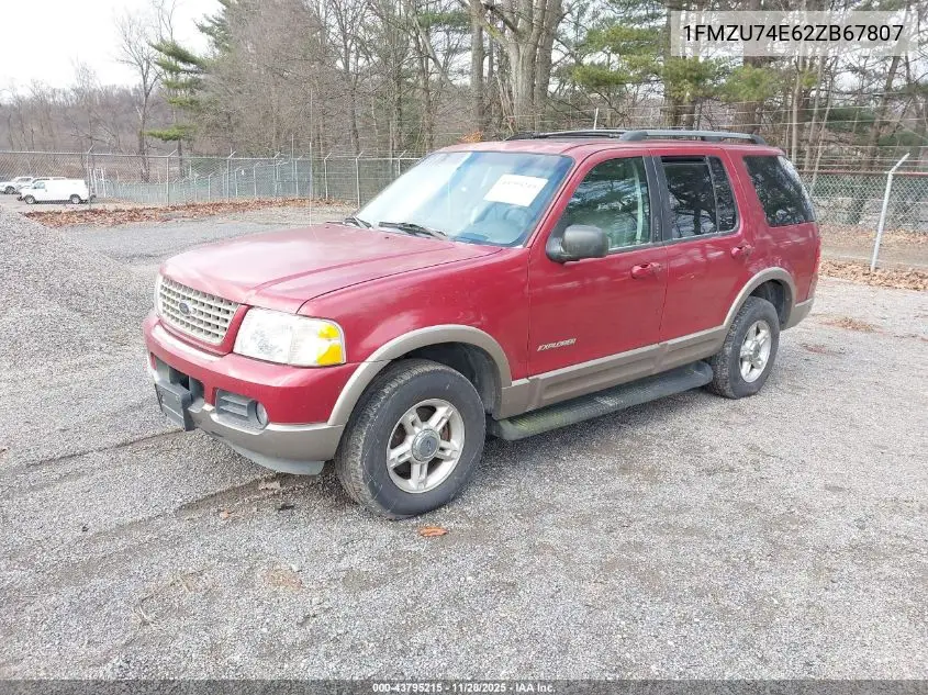 1FMZU74E62ZB67807 2002 Ford Explorer Eddie Bauer