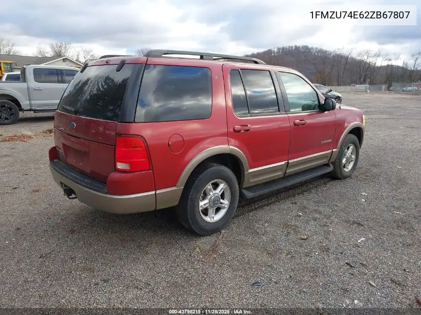 1FMZU74E62ZB67807 2002 Ford Explorer Eddie Bauer