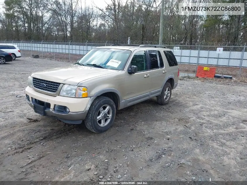 1FMZU73K72ZC86800 2002 Ford Explorer Xlt
