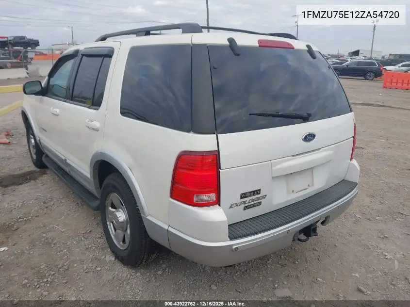 1FMZU75E12ZA54720 2002 Ford Explorer Limited