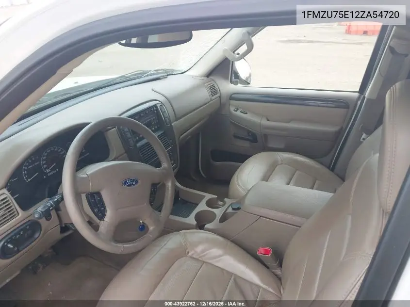 1FMZU75E12ZA54720 2002 Ford Explorer Limited