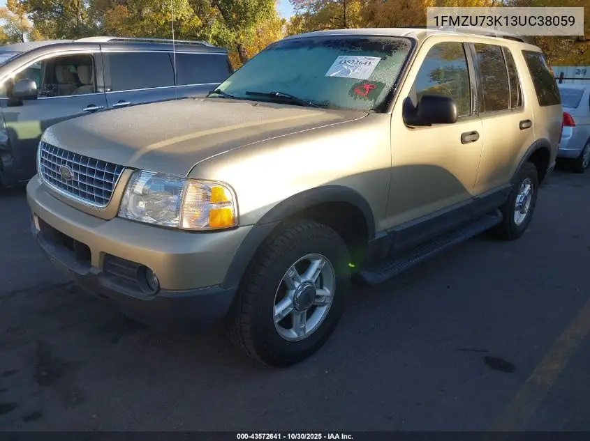 1FMZU73K13UC38059 2003 Ford Explorer Nbx/Xlt