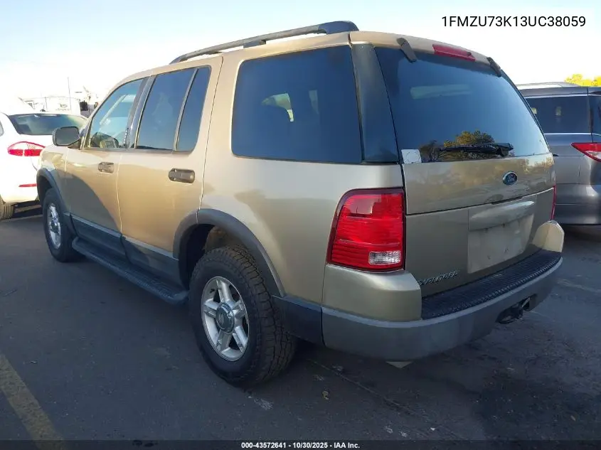 1FMZU73K13UC38059 2003 Ford Explorer Nbx/Xlt
