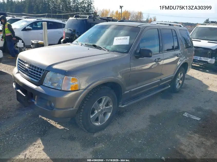 1FMDU75K13ZA30399 2003 Ford Explorer Limited