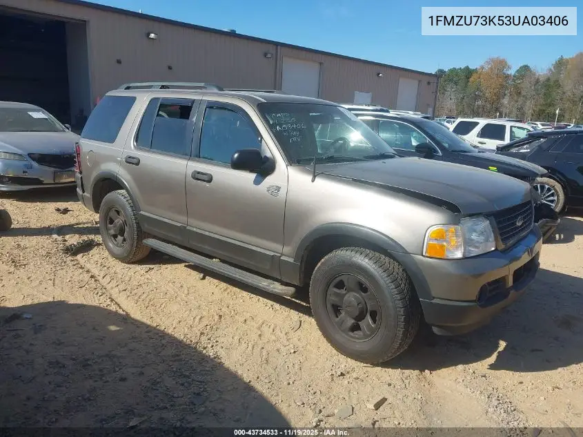 1FMZU73K53UA03406 2003 Ford Explorer Nbx/Xlt