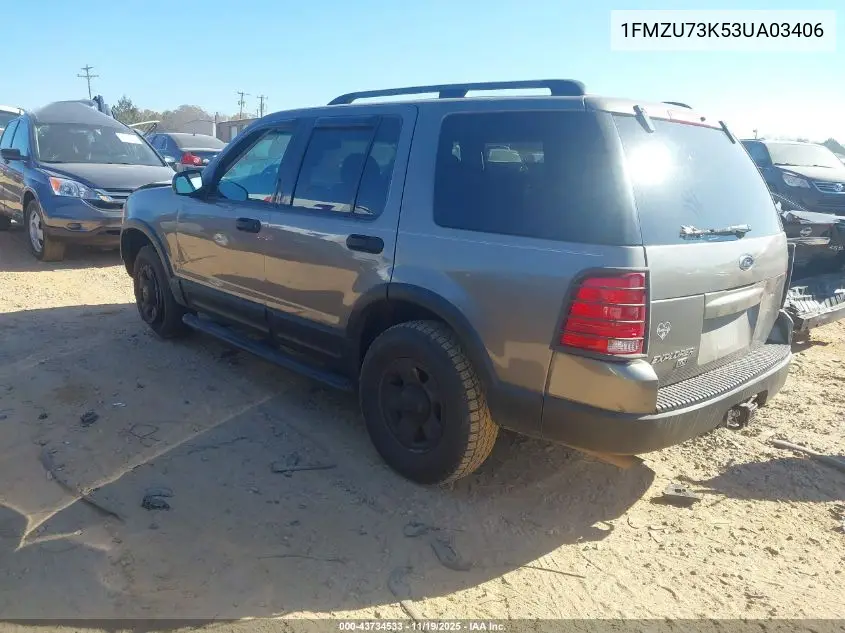 1FMZU73K53UA03406 2003 Ford Explorer Nbx/Xlt