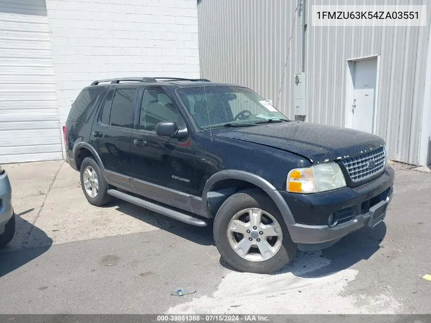 1FMZU63K54ZA03551 2004 Ford Explorer Xlt