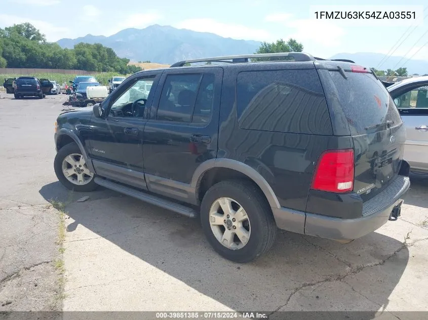 1FMZU63K54ZA03551 2004 Ford Explorer Xlt