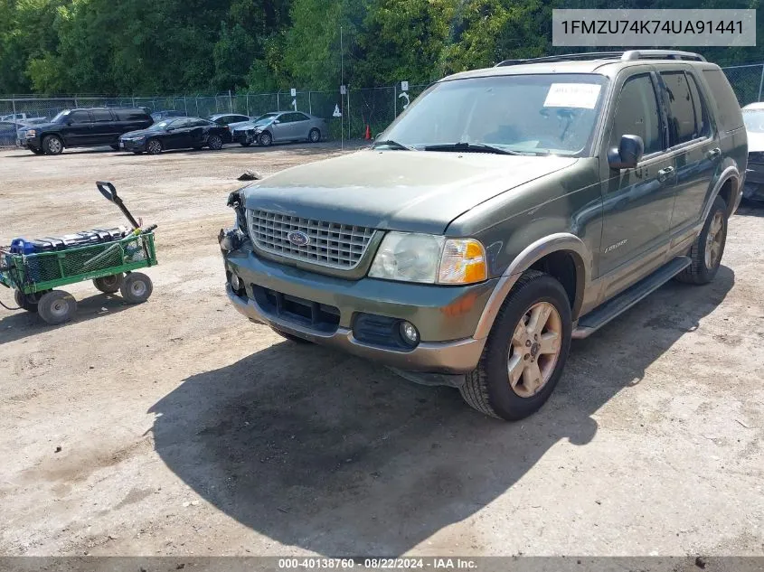 1FMZU74K74UA91441 2004 Ford Explorer Eddie Bauer