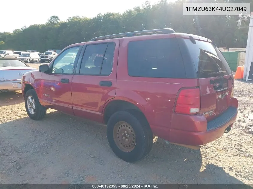 2004 Ford Explorer Xlt VIN: 1FMZU63K44UC27049 Lot: 40192355