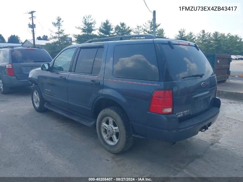 1FMZU73EX4ZB43417 2004 Ford Explorer Nbx/Xlt