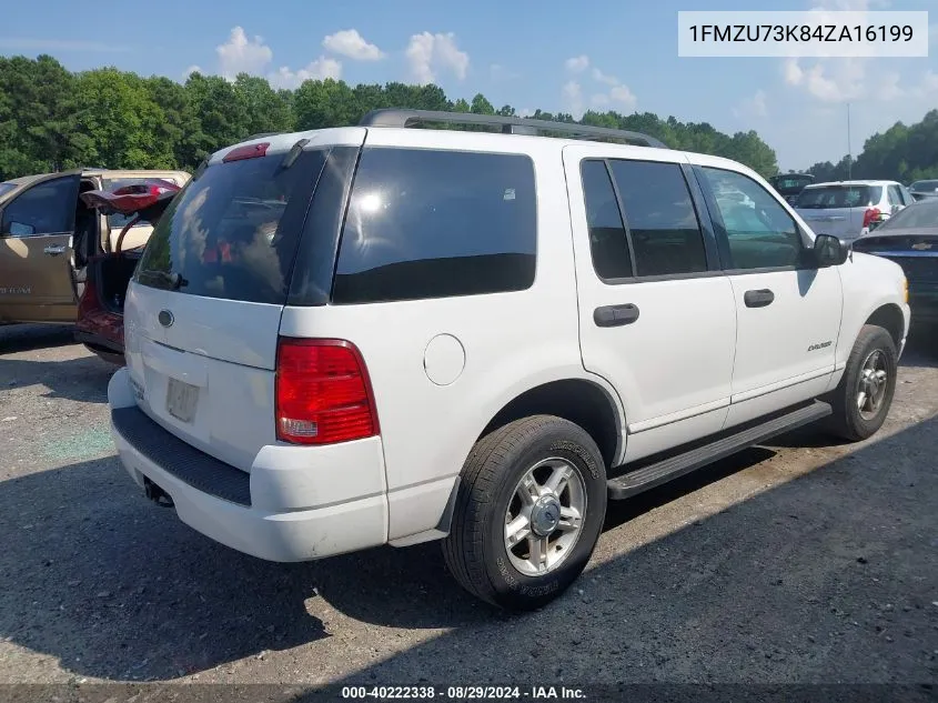 2004 Ford Explorer Nbx/Xlt VIN: 1FMZU73K84ZA16199 Lot: 40222338