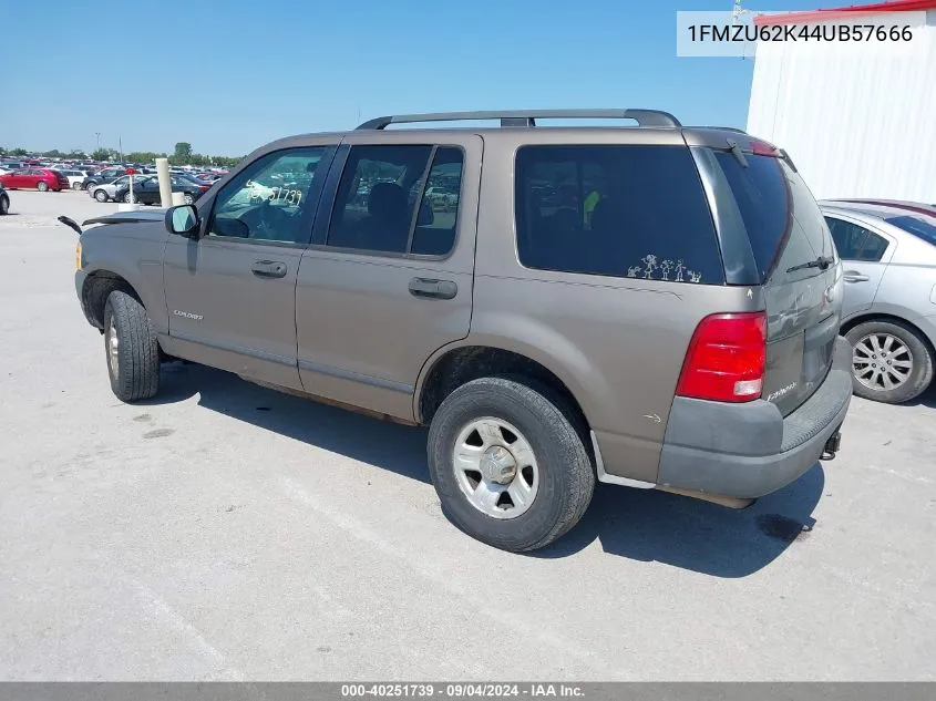 2004 Ford Explorer Xls VIN: 1FMZU62K44UB57666 Lot: 40251739