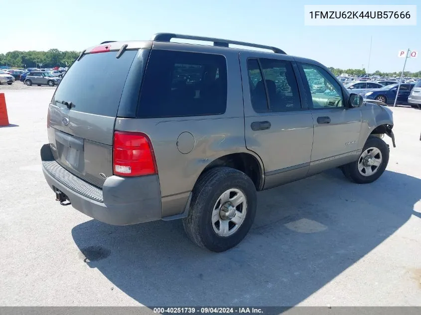 2004 Ford Explorer Xls VIN: 1FMZU62K44UB57666 Lot: 40251739