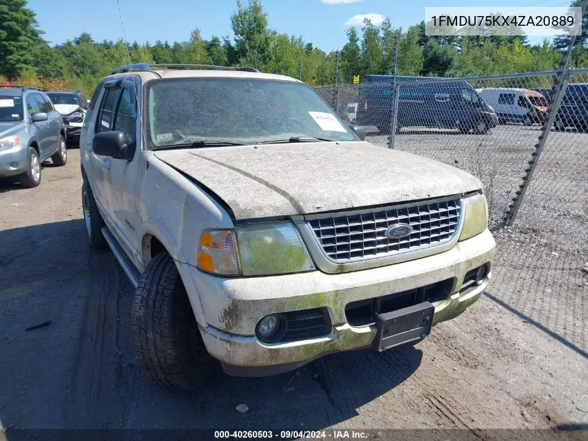 2004 Ford Explorer Limited VIN: 1FMDU75KX4ZA20889 Lot: 40260503