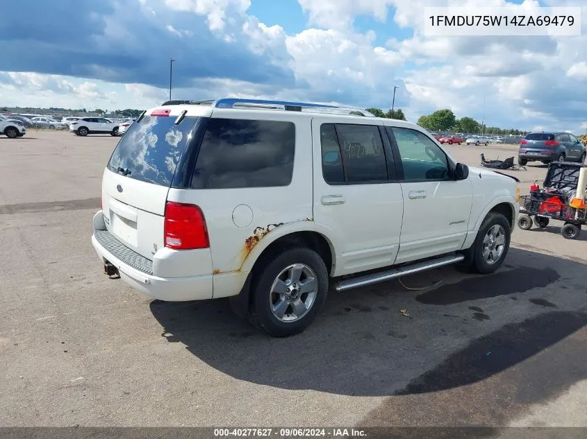 2004 Ford Explorer Limited VIN: 1FMDU75W14ZA69479 Lot: 40277627