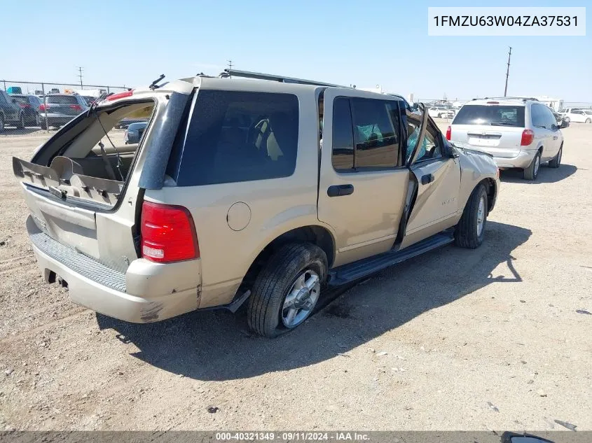 1FMZU63W04ZA37531 2004 Ford Explorer Xlt