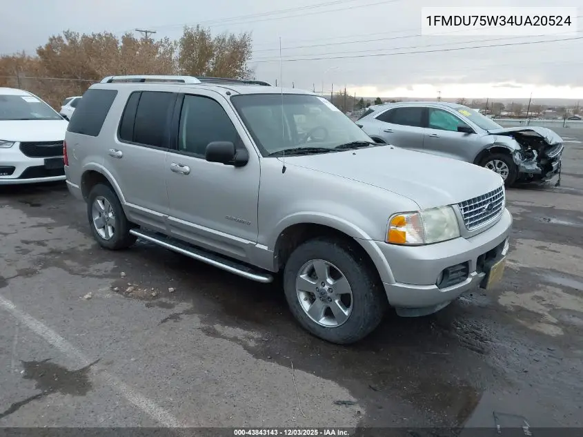 1FMDU75W34UA20524 2004 Ford Explorer Limited