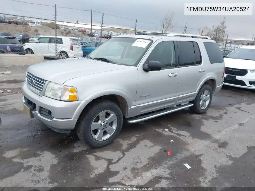 1FMDU75W34UA20524 2004 Ford Explorer Limited