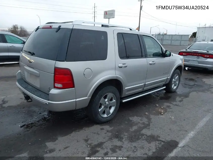 1FMDU75W34UA20524 2004 Ford Explorer Limited