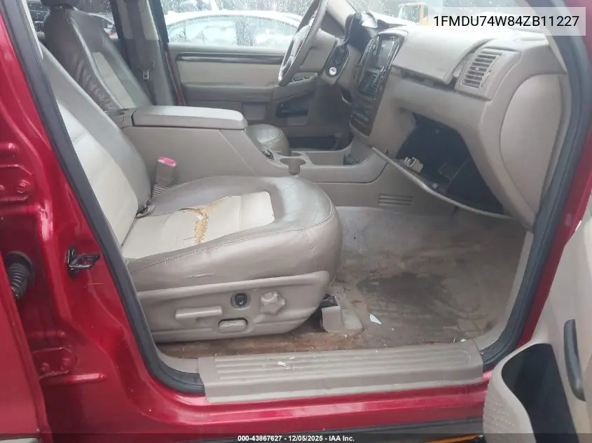 1FMDU74W84ZB11227 2004 Ford Explorer Eddie Bauer