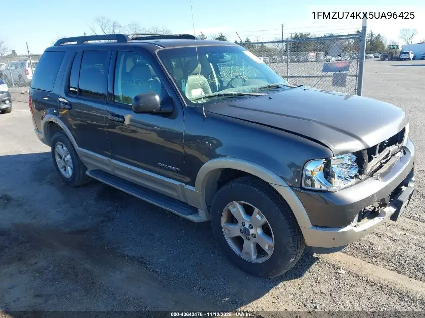 1FMZU74KX5UA96425 2005 Ford Explorer Eddie Bauer