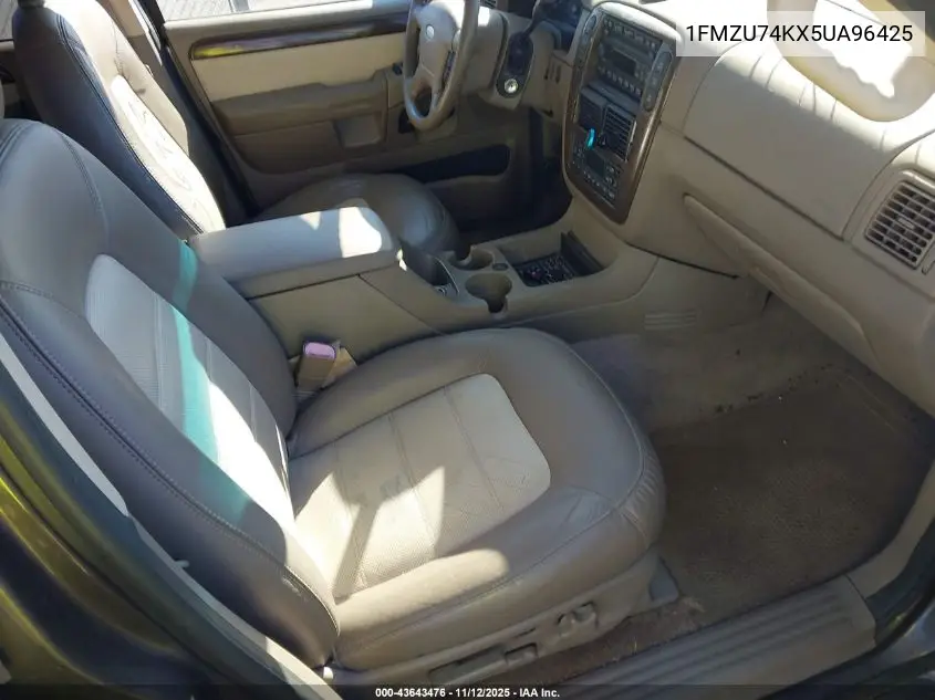 1FMZU74KX5UA96425 2005 Ford Explorer Eddie Bauer