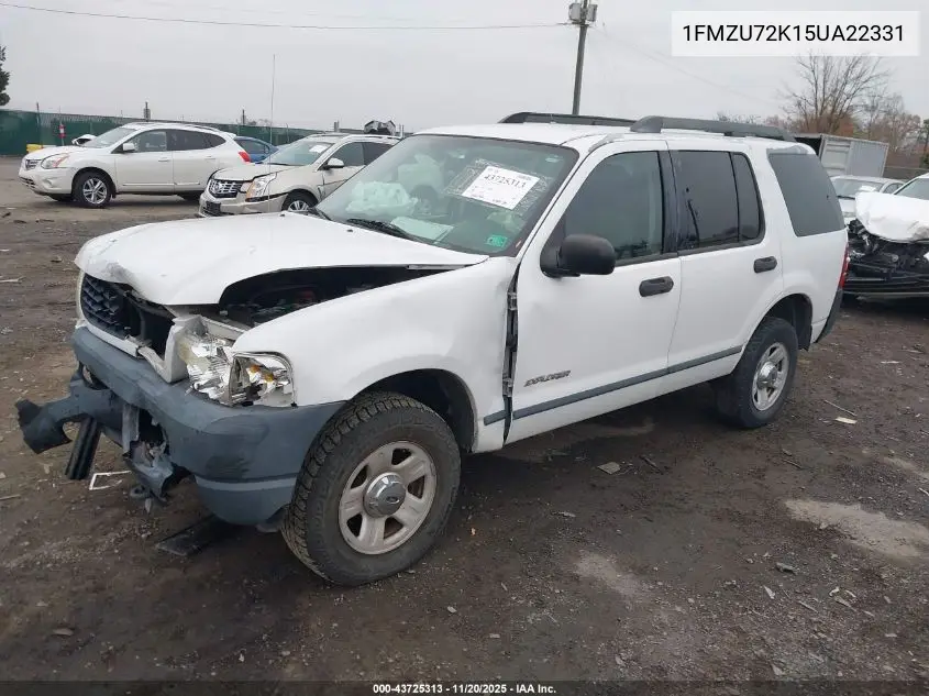 1FMZU72K15UA22331 2005 Ford Explorer Xls/Xls Sport